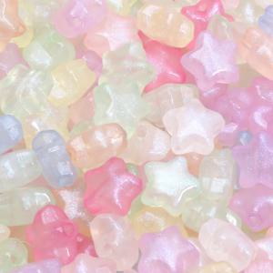 50pcs 10mm 인어 색상 반짝 이는 스타 비즈 쥬얼리에 대 한 아크릴 느슨한 스페이서 비즈 Diy 매력 팔찌 목걸이 귀걸이 만들기