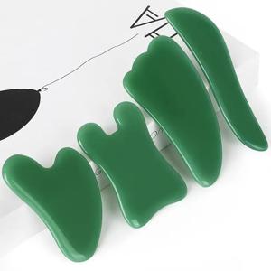 Gua Sha 마사지 도구, 다양한 모양의 1Pcs Gua Sha 도구, 얼굴과 몸을 위한 Guasha 긁기 마사지 도구