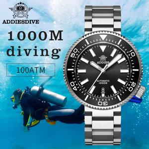 ADDIESDIVE 남성용 다이버 시계 1000m 사파이어 슈퍼 발광 캘린더 NH35A 자동 기계식 손목 시계 럭셔리 시계