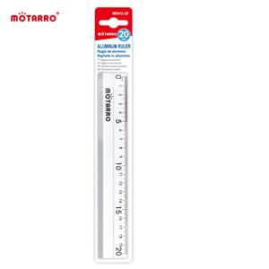 MOTARRO 1/12Pcs 20cm 스트레이트 스케일 눈금자 알루미늄 합금 눈금자 안티 슬립 레이저 교정 눈금자 목공 그리기 도구 사무실