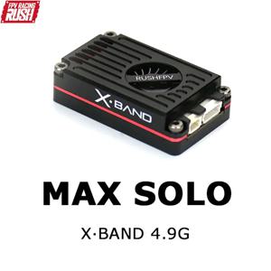 RUSHFPV MAX SOLO XBAND 4.9G 2.5W 8CH 송신기, VTX 4.9Ghz CNC 쉘 내장 냉각 선풍기, RC FPV 레인지 레이싱 드론용
