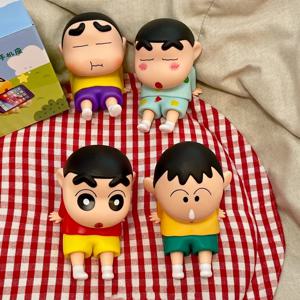 크레용 신짱 Boochan 만화 휴대 전화 홀더 크리 에이 티브 데스크탑 장식 장난감 소년 소녀를위한 귀여운 장식 휴일 선물