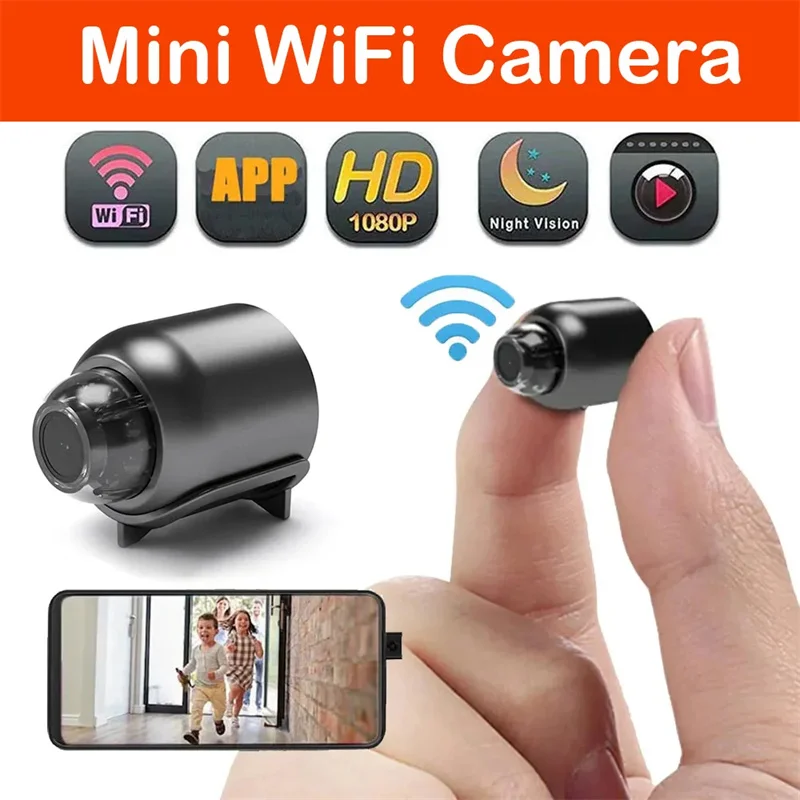 1080P HD 미니 카메라 Wifi IP 스마트 홈 실내 야간 투시경 AI 인간 캠코더 오디오 비디오 무선 보안 감시 카메라