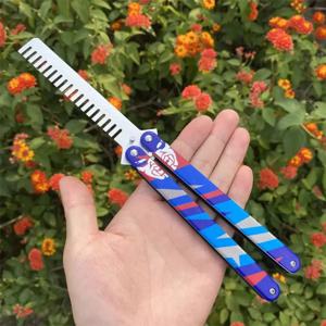 23cm Valorant Weapon Yoru의 세련된 나비 빗 GO Vol 2 Melee 게임 주변 금속 사무라이 검 모델 무기 선물 완구