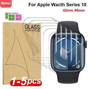 Apple Watch Series 10 용 화면 보호 필름 iWatch 10 46MM 42MM 액세서리 용 42mm 46mm 소프트 TPU 하이드로 겔 HD 투명 필름
