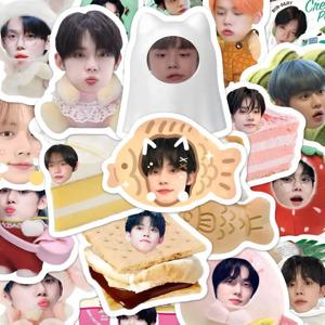 65pcs Kpop 한국 소년 밴드 사진 스티커 YEONJUN 귀여운 음식 아바타 스티커 Kawaii 방수 사진 스티커 팬 선물 수집