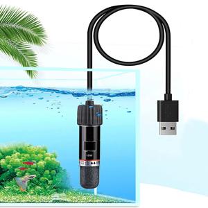작은 수조용 USB 미니 수족관 가열봉 26 ° C 항온 수족관 히터 수중 온도 조절기 히터 10W