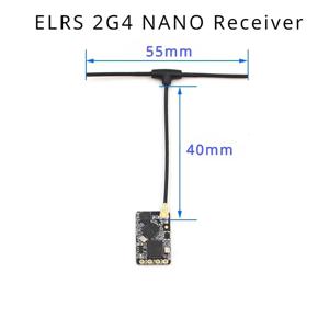 10PCS ELRS 2.4GHz NANO ExpressLRS 장거리 ELRS 수신기 BETAFPV NANO 2400 RX RC FPV 장거리 레이싱 드론 비행기
