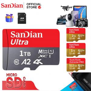 Sandian 실제 용량 MicroTF SD 카드 512GB 256GB 메모리 카드 스마트 폰 Nintendo Switch 용 고속 Cartao De Memoria 1/2TB