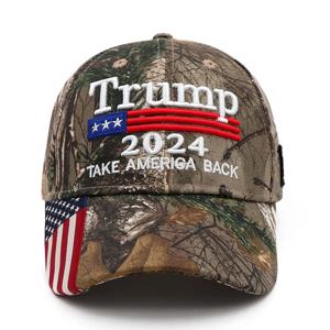 조절식 야구 모자, 도널드 트럼프 모자, 미국 뒷면, MAGA USA 자수, 2024 모자