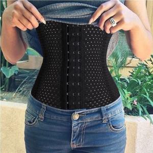 허리 트레이너 배꼽 컨트롤 바디 셰이퍼 여성 XS ~ 6XL 슬리밍 벨트 코르셋 복부 배꼽 피트니스 압축 Shapewear