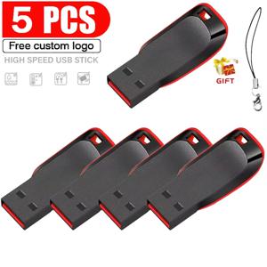5 개/몫 고속 정품 USB 플래시 드라이브 128GB 블랙 펜 드라이브 무료 키 체인 64GB 메모리 스틱 32GB 비즈니스 선물 16GB