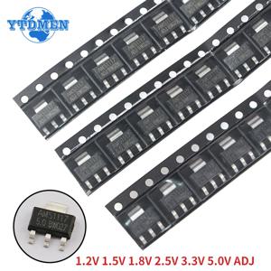 70PCS 전압 조정기 키트 AMS1117 SOT-223 AMS1117-3.3V AMS1117-ADJ AMS1117-5.0V AMS1117-2.5V AMS1117-1.8V AMS1117-1.5V 1.2V-5V