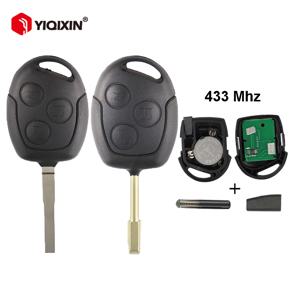 433MHz 4D60 4D63 칩 원격 자동차 키 Ford Mondeo Focus 2 3 Fusion Fiesta Galaxy C-Max S-Max 3 Transit MK2 MK5 MK7