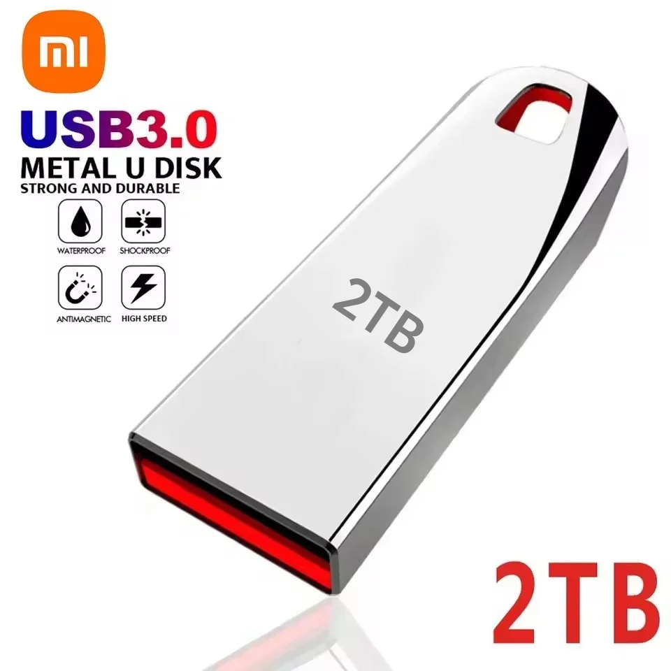 Xiaomi 2TB USB 3.0 금속 플래시 드라이브 고속 Pendrive 1TB 512GB 256GB 휴대용 Usb 드라이브 방수 Memoria Usb 플래시 디스크