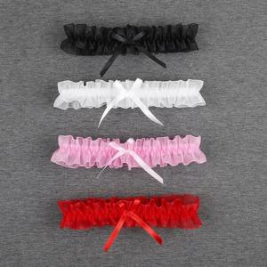 여자 활 다리 반지 섹시한 란제리 레이스 가터 벨트 Bowknot 다리 루프 웨딩 가터 신부 코스프레 패션 스타킹 허벅지 반지