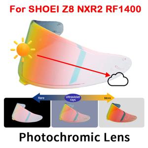 SHOEI RF1400 RF-1400 NXR2 CWR-F2 Z8 CWR-F2R X15 X-15 X-Fifteen X-SPR Pro용 광색성 바이저 자동 변색 렌즈 헬멧 실드