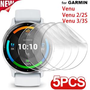 Garmin Venu 3 3s 2 2s 보호 필름 용 하이드로 겔 필름 Garmin Venu2 Venu3 용 소프트 TPU 안티 스크래치 화면 보호기 유리가 아님