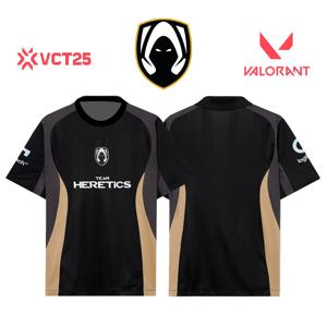 Team Heretics Valorant Esports Jersey 2025 VCT 클럽 훈련 유니폼 남성용 및 여성용 Benjyfishy 맞춤형 T 셔츠 스포츠상의