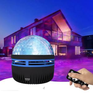 매직 볼 프로젝터 램프, 물 잔물결, 원격 제어, 창의적인 테이블 램프, 로맨틱 장식, 야간 램프, 스타 오로라