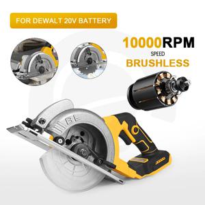 5 인치 미니 전기 원형 톱 한 손으로 나무 커터 Dewalt 20V 배터리 용 휴대용 목공 전기 톱