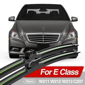 메르세데스 벤츠 E 클래스 W211 W212 W213 C207 2002-2023 앞 유리 와이퍼 블레이드 2pcs 액세서리 앞 유리 창