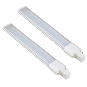 LED PL G23 GX23 3W4W5W7W 전구, 수평 측면 플러그, 천장 CFL PL-S, 7W 9W 13W, 테이블 책상 램프 교체, 안정기 제거, 2 개