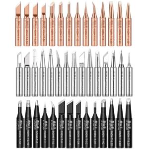 LUXIANZI 1pc 900M 납땜 인두 팁 구리 무연 웨딩 헤드 BGA Solderig 스테이션 도구 SGS 품질 반자성 Serise Sting