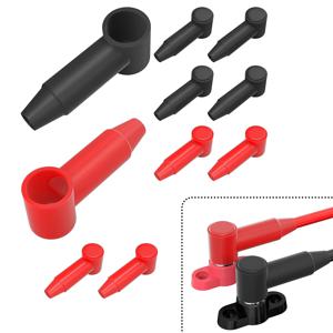 10PCS 배터리 터미널 커버 절연 고무 터미널 보호기 부츠 맞춤 4 AWG - 2/0 AWG 와이어 및 최대 3/8 