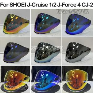 SHOEI J-Cruise 1 J-Cruise 2 J-Force 4 CJ-2 오토바이 헬멧 렌즈 오픈 페이스 실드 Viseria Capacete Moto Glasse 용 헬멧 바이저