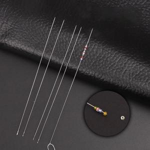 비즈 스레딩용 금속 비즈 바늘, 스트링 탬버, 쥬얼리 팔찌, 목걸이 제작 핀, 코드 도구 핀, DIY 도구, 30 개
