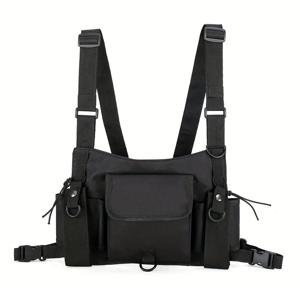 허리 팩 나일론 조절 가능한 조끼 힙합 streetwear 기능성 전술 하네스 가슴 장비 Kanye West Chest Bag