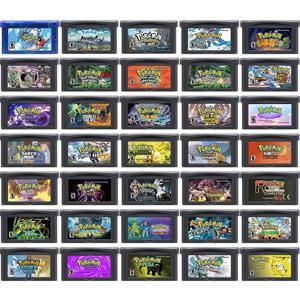 GBA 게임 카트리지 32 비트 비디오 게임 콘솔 카드 포켓몬 시리즈 오디세이 클라우드 화이트 더블스 FireRed Silver Rival Rom Hack
