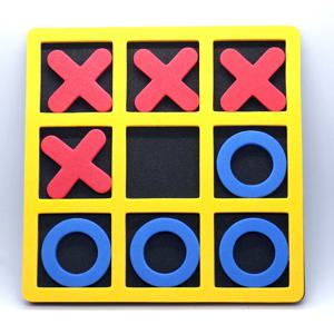 1 세트 EVA 폼 부드러운 소재 tic tac toe 탁상용 게임 보드 게임