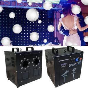 1500W 연기 거품 기계 이중 구멍 DMX 512 원격 제어 웨딩 무대 거품 효과 DJ 디스코 바 파티 쇼