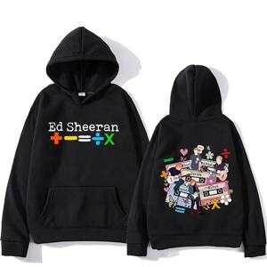 Ed Sheeran Tour 2024 후드 양면 인쇄 후드 양털 펑크 의류가있는 레트로 힙합 운동복 Sudaderas Soft Hoody