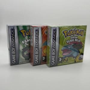 포켓몬 시리즈 Esmeralda Rojo Fuego Verde Hoja GBA 게임(32비트 비디오 게임 카트리지용 박스 포함) ESP Edicion 수동 없음