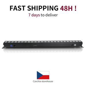 RGBW LED 스트립 실내 컬러 조명 스트립, DMX512 제어, 전문 DJ 디스코 벽 조명, 무대 조명, 4in 1, 24x12W