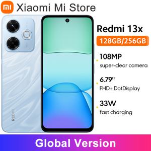Xiaomi Redmi 13X 글로벌 버전 스마트폰 MTK Helio G91 Ultra 108MP 슈퍼 클리어 카메라 33W 고속 충전 6.79