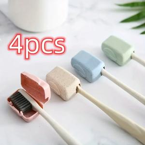 4pcs 칫솔 헤드 커버, 여행용 휴대용 칫솔 상자, 칫솔 보호 커버, 칫솔 상자