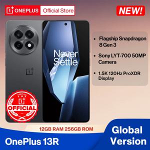 원플러스 13R 글로벌 버전 스마트폰, 월드 프리미어, 12GB, 256GB, 스냅드래곤 8 Gen 3, 120Hz 디스플레이, 6000mAh 배터리, 80W SUPERVOOC