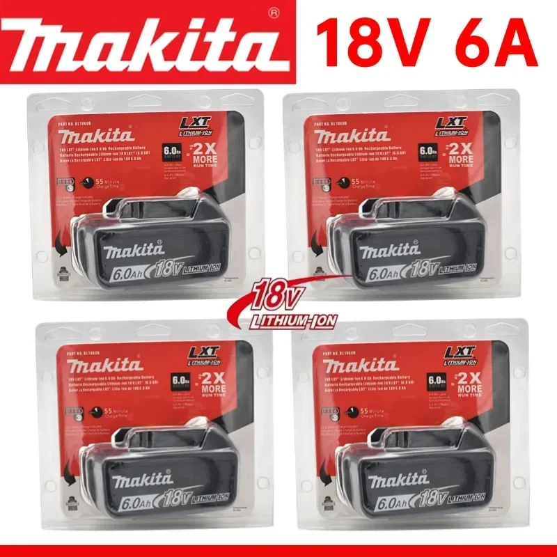 100% 오리지널 Makita 18V 6.0Ah 충전식 배터리, Makita BL1830 BL1830B BL1840 BL1840B BL1850 BL1850B 전동 공구 배터리