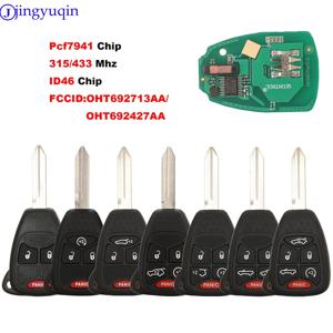 jingyuqin 자동차 원격 키 Fob pcf7961/ID46 칩 OHT 692427 AA 크라이슬러 200/300/300c PT 크루저 세브링용 닷지 RAM용 지프용
