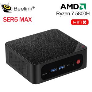 Beelink SER5 미니 PC AMD Ryzen7 5850U RAM 16GB 32GB NVME SSD ROM 500GB 1T 4K 듀얼 HD 1000M Wifi6 SER5 Max 5800H 게이머 컴퓨터