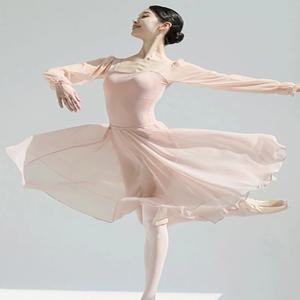 발레 연습복 댄스 슈트 체육복 거즈 스커트 여성 성인 기본 트레이닝 바디 발레 스커트 스타킹