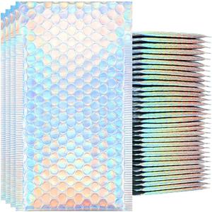 30pcs 버블 메일러 레이저 폴리 버블 메일러 셀프 인감 패딩 봉투 선물 가방 책에 대 한 레이저 포장 봉투 가방