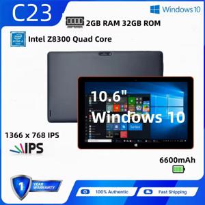 핫 32비트 10.6인치 Windows 10 태블릿 PC EZpad C23S 2GB RAM 32GB ROM Intel Z8350 쿼드 코어 1366 x 768 IPS HDMI 1*USB 3.0 6600mAh