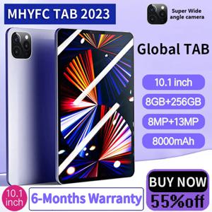 안드로이드 12.0 구글 플레이 스마트 태블릿, 안드로이드 정품, 10.1 인치 글로벌 버전, 8 + 256GB SIM, 4G LTE 와이파이, 무료 터치 펜