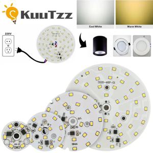 LED 통 칩 3W 5W 7W 9W 12W 15W 18W LED 칩 통 라운드 라이트 칩 SMD2835 AC 220V Led 램프 구슬 스포트라이트 칩