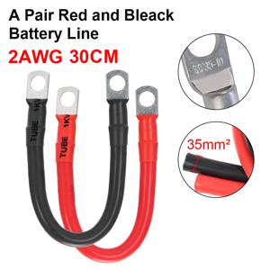 2AWG 30CM 배터리 인버터 케이블 세트(단자 포함) 연선 구리 코드 러그가 있는 태양광 발전 연결 와이어